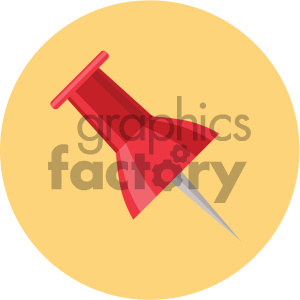 300x300 Royalty Free Thumbtack Circle Background Vector Flat Icon 405851