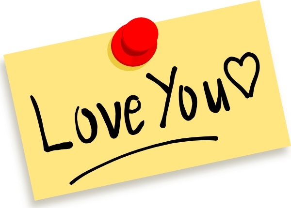 600x430 Thumbtack Note Love You Clip Art Free Vector In Open Office