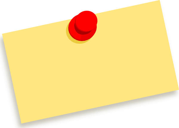600x430 Thumbtack Note Blank Clip Art Free Vector 4vector
