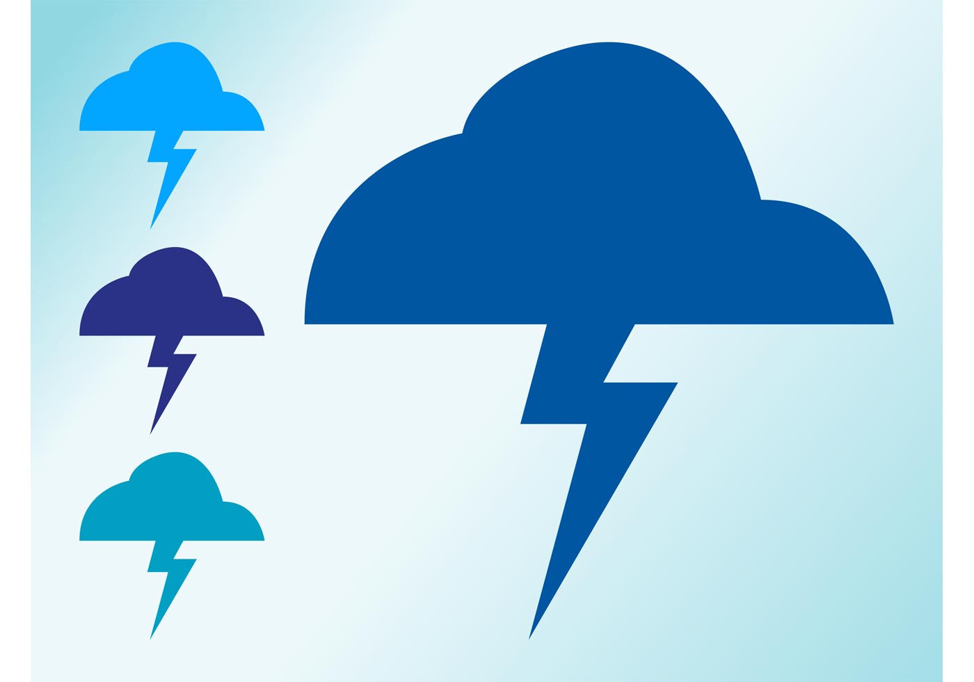 1400x980 Thunder Free Vector Art