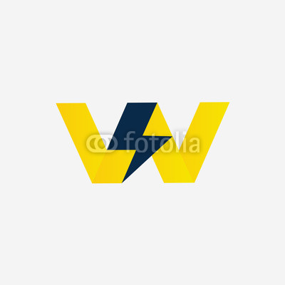400x400 Vector Icon Of Thunder, Electric Company Vector Logo Or