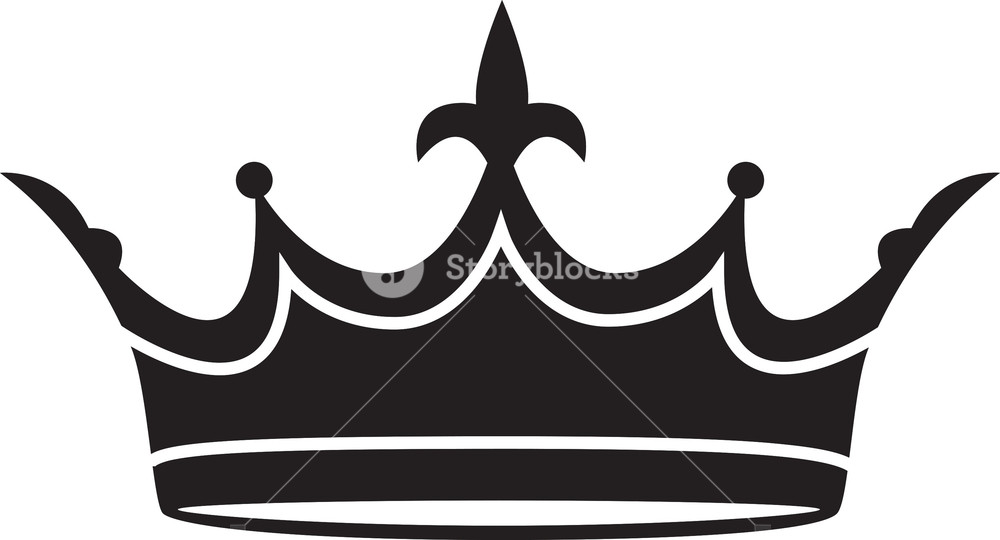 1000x540 Crown Vector Element Royalty Free Stock Image