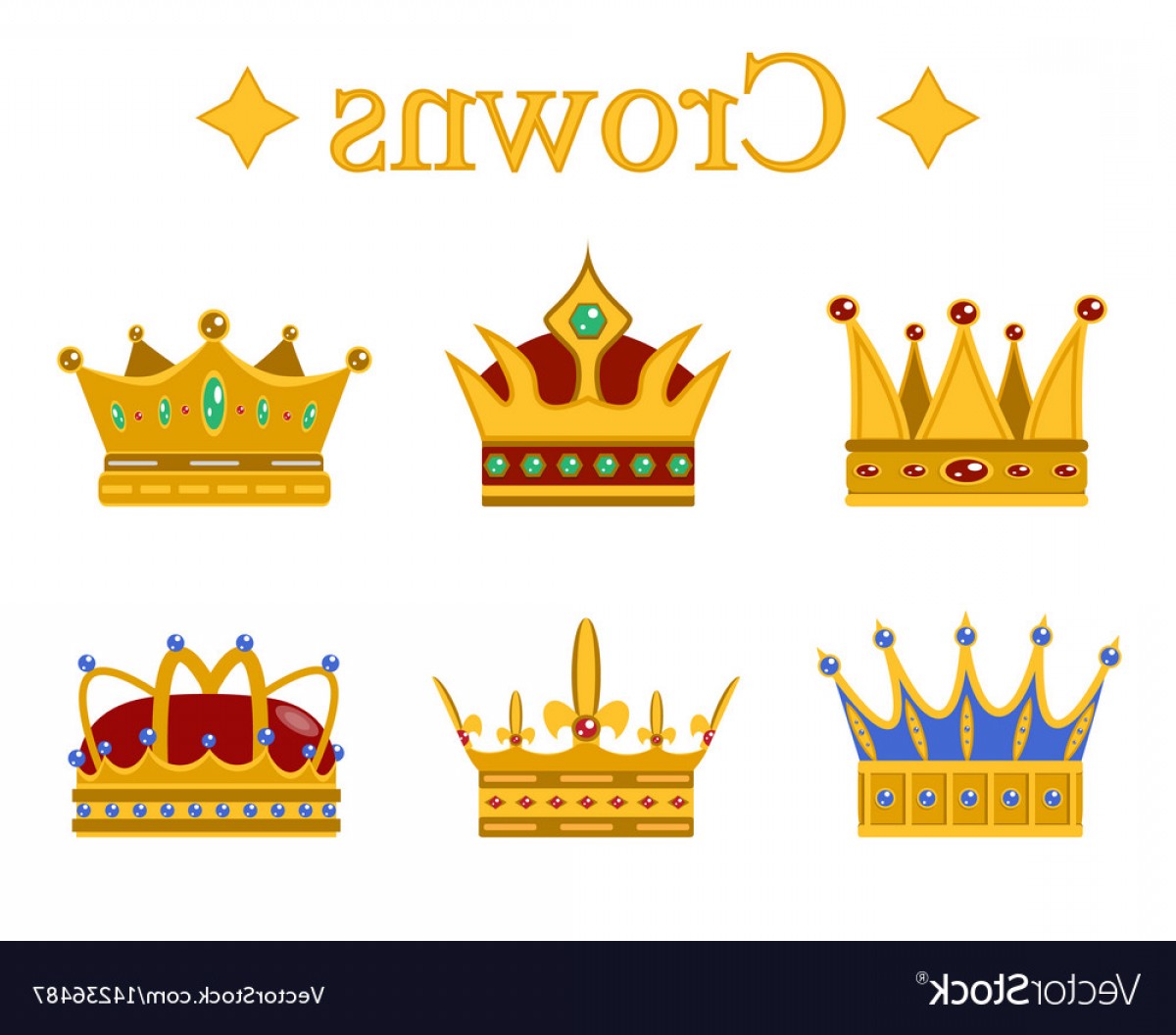 1200x1056 Set Of Gold King Crown Or Pope Tiara Vector Arenawp