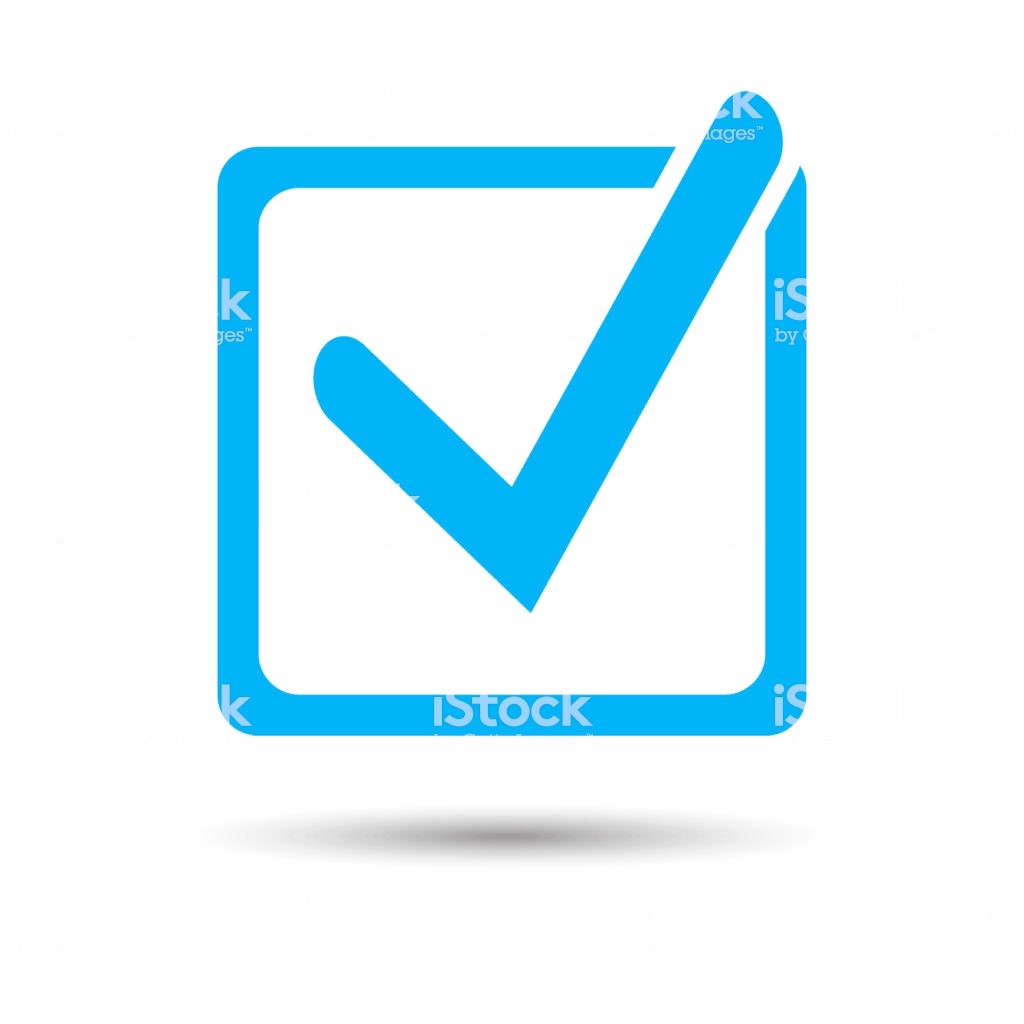 1024x1024 Check Mark Icon On Transparent Background Or Tick Vector