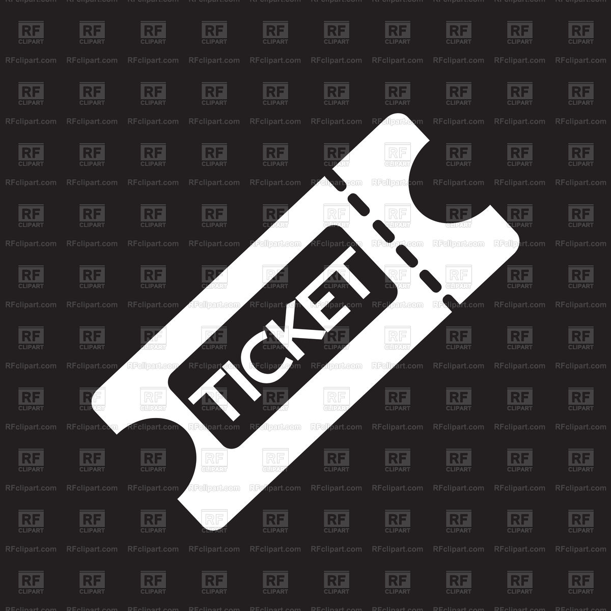 1200x1200 Ticket Icon Vector Image Vector Artwork Of Icons And Emblems