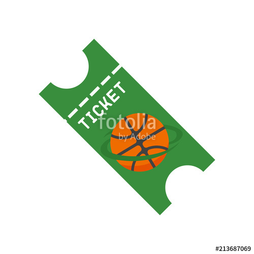 500x500 Ticket Icon Vector Sign And Symbol Isolated On White Background