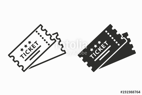 500x334 Ticket Vector Icon. Stock Image And Royalty Free Vector Files On