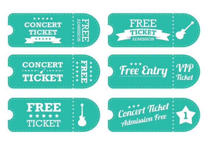 700x490 Vintage Blue Ticket Vector