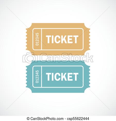 450x470 Ticket Vector Illustrations Set.