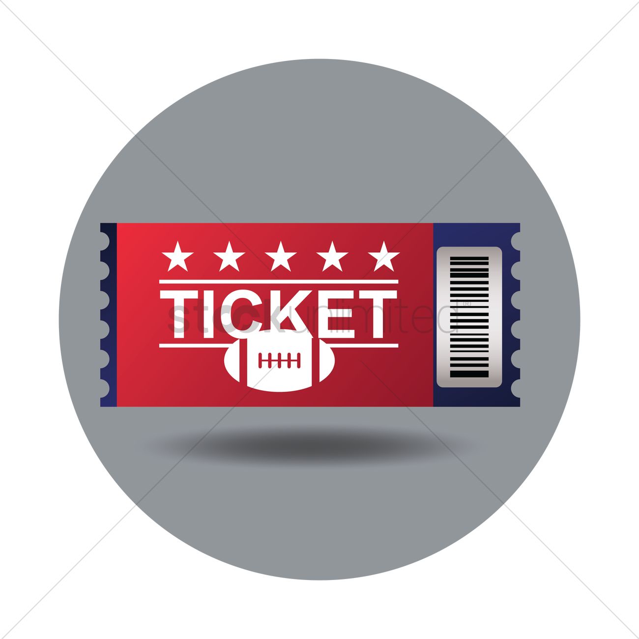 1300x1300 Free Football Ticket Vector Image