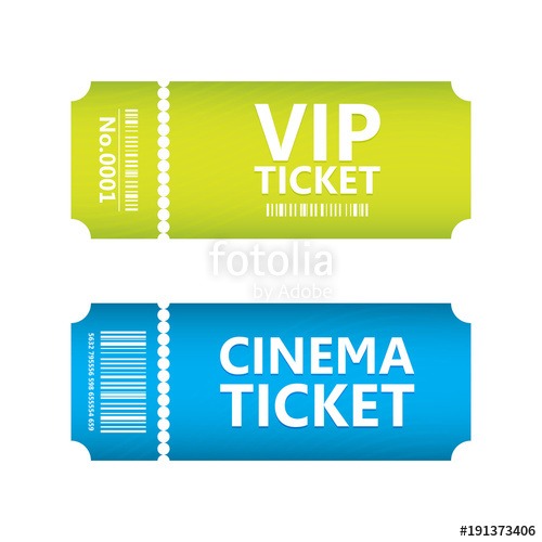500x500 Special Movie Ticket, Vector Design, Eps10 Stock Image And