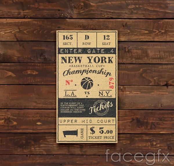 600x574 Basketball Tickets Vector Free Vectors Basketball