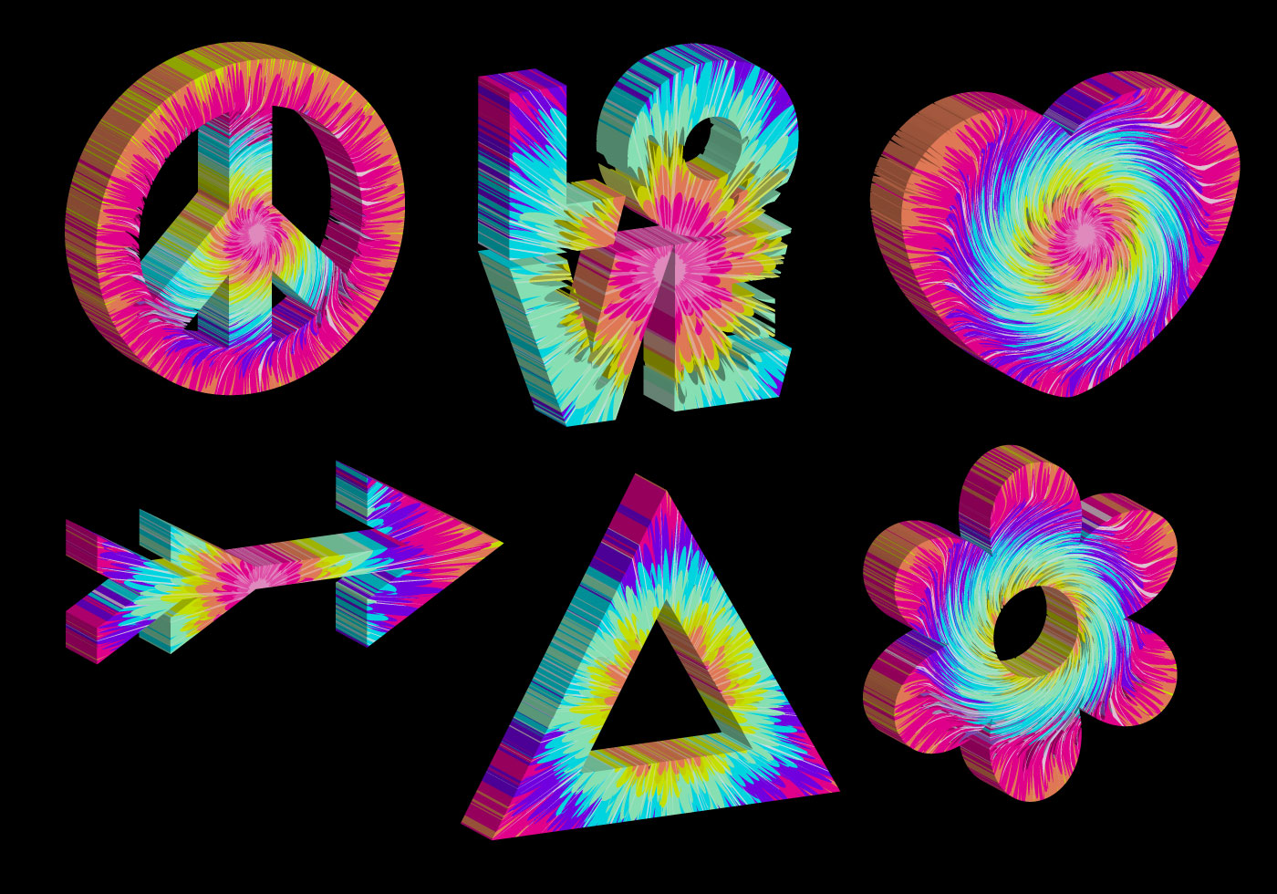 1400x980 Tie Dye Icon Free Vector Art