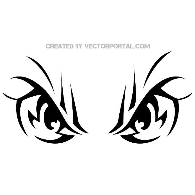660x660 Angry Eyes Image Free Vector 123freevectors
