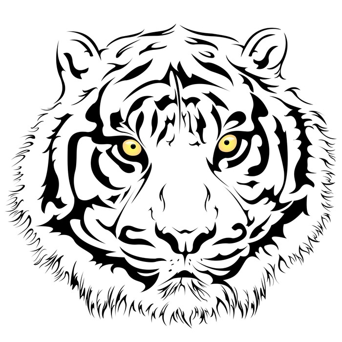 Tiger Face Vector at GetDrawings | Free download