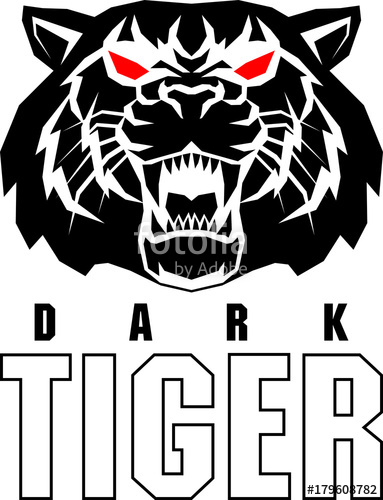 383x500 Vector Angry Tiger Face Logo Label Stock Image And Royalty Free