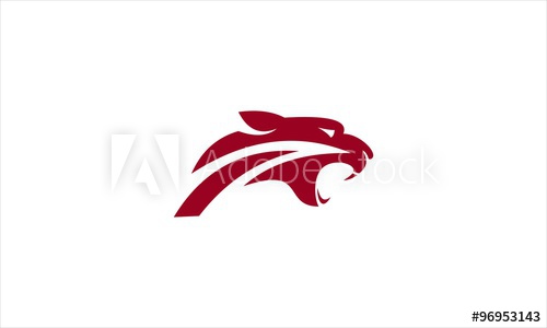 500x300 Red Tiger Head Logo Vector
