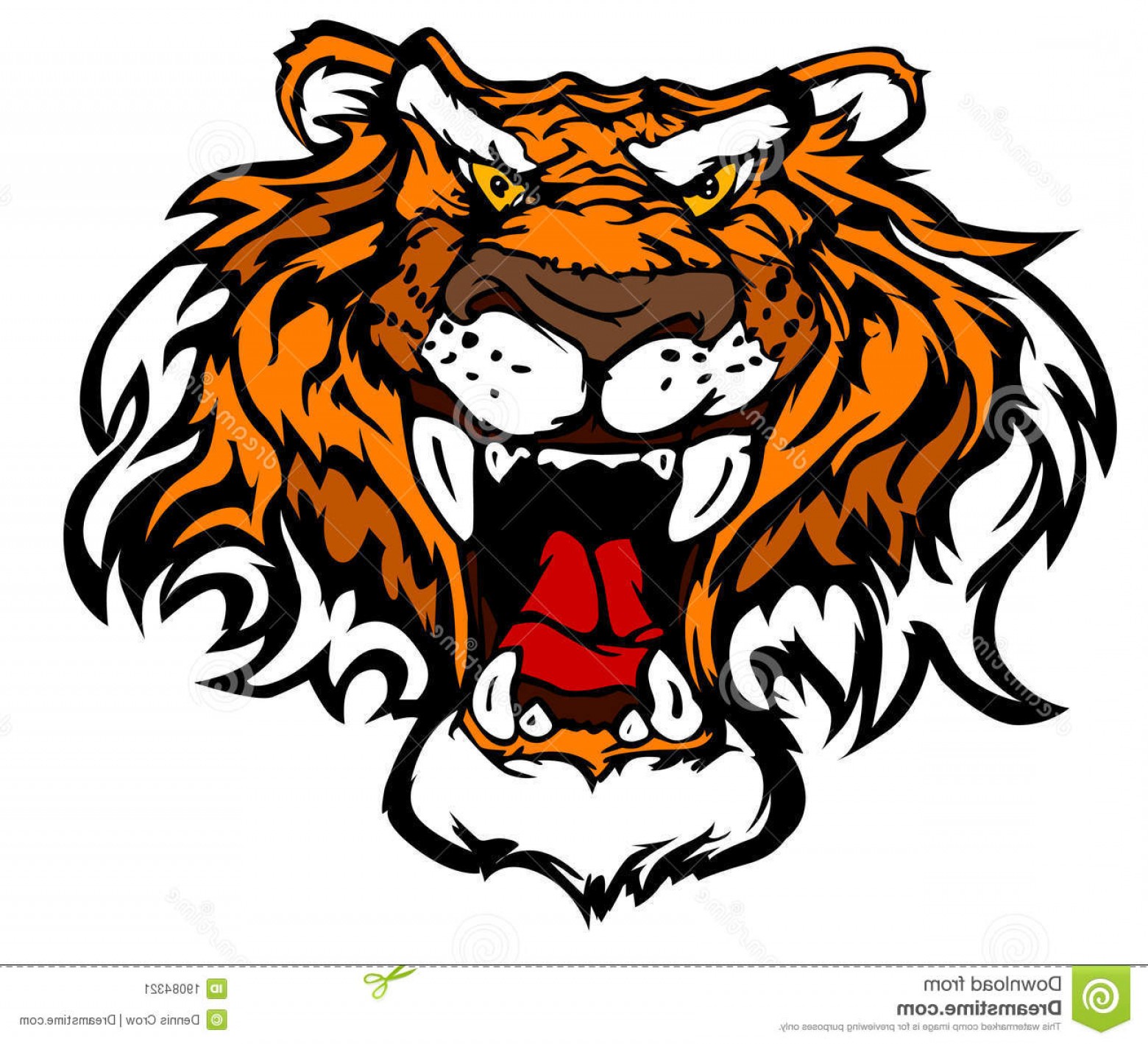 Tiger Mascot Vector at GetDrawings | Free download