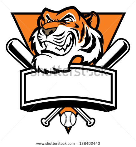 436x470 Tiger Mascot Clipart