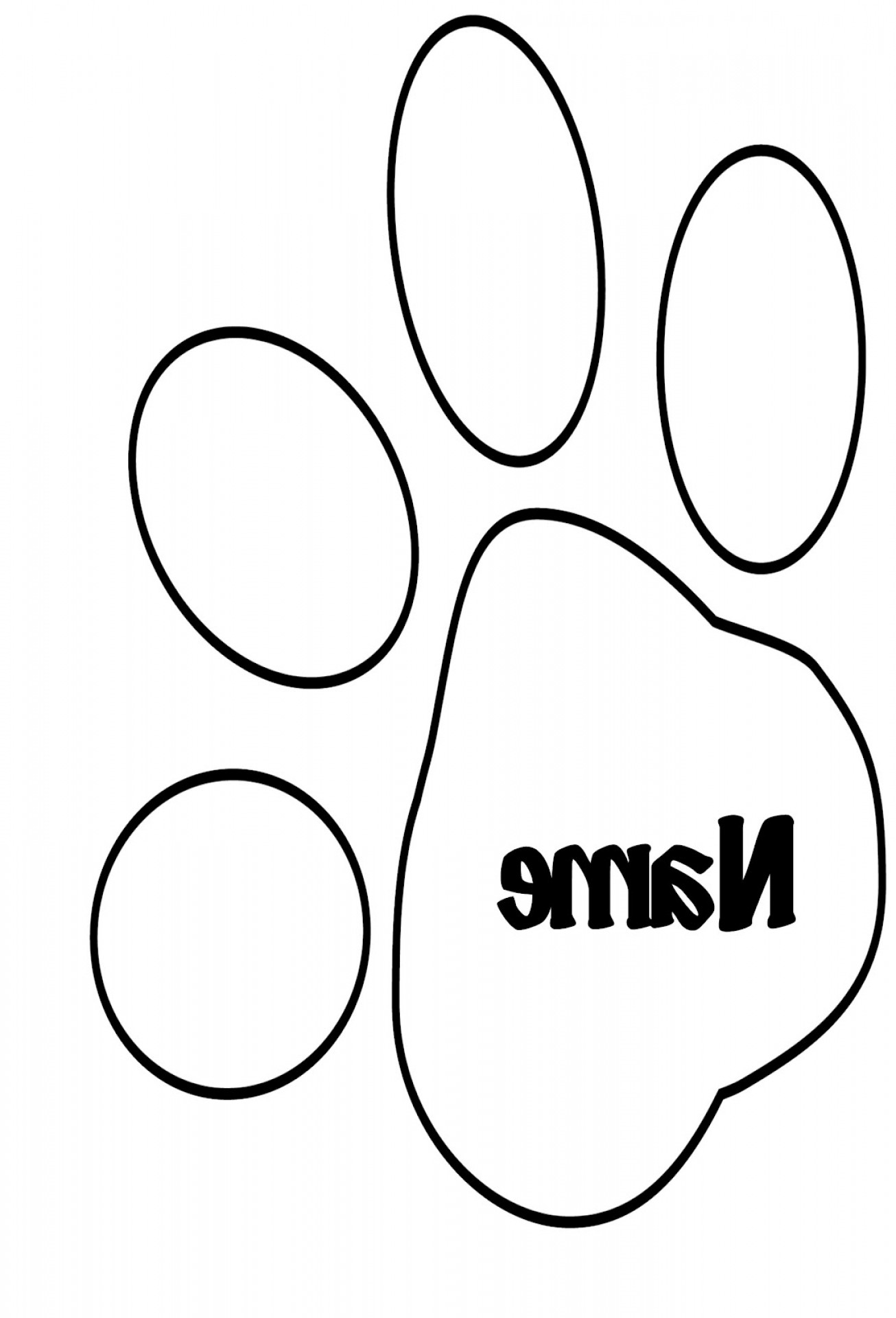 Tiger Paw Vector at GetDrawings | Free download