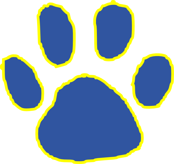 600x567 Tiger Paw Svg Clip Arts Download
