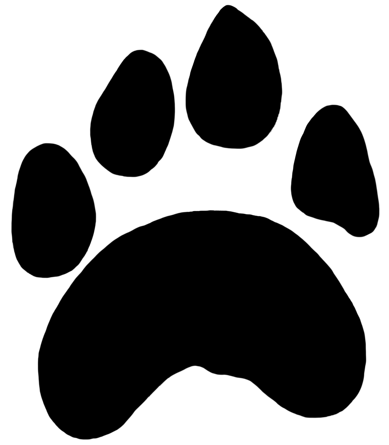 1292x1476 Collection Of Tiger Paw Print Clipart High Quality, Free