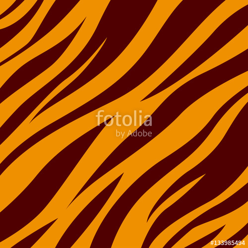 500x500 Tiger. Background Tiger Skin. Black Stripes On An Orange