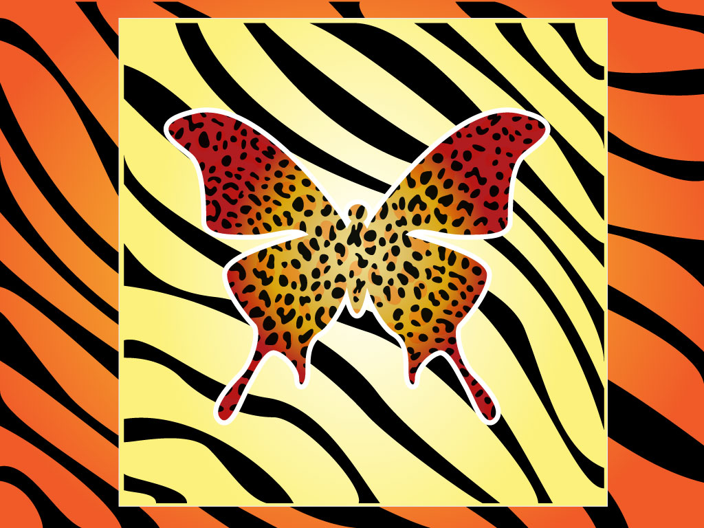 1024x768 Stripes Clipart Tiger