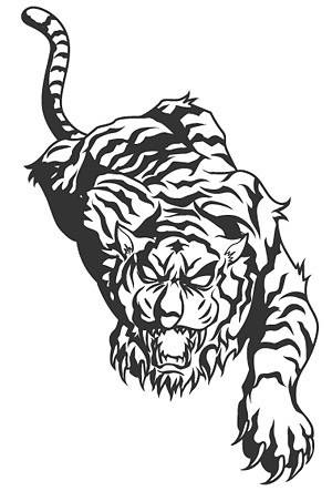 300x443 Feral Tiger Vector Art Vector Free Vector Download