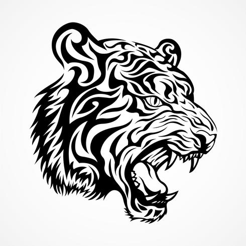490x490 Tribal Tiger Vector