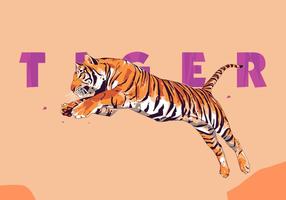 286x200 Tiger Free Vector Art