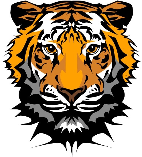 496x548 The Tiger Picture 20 Vector Free Vector In Encapsulated Postscript