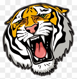 300x304 Tiger Line Art Clip Art