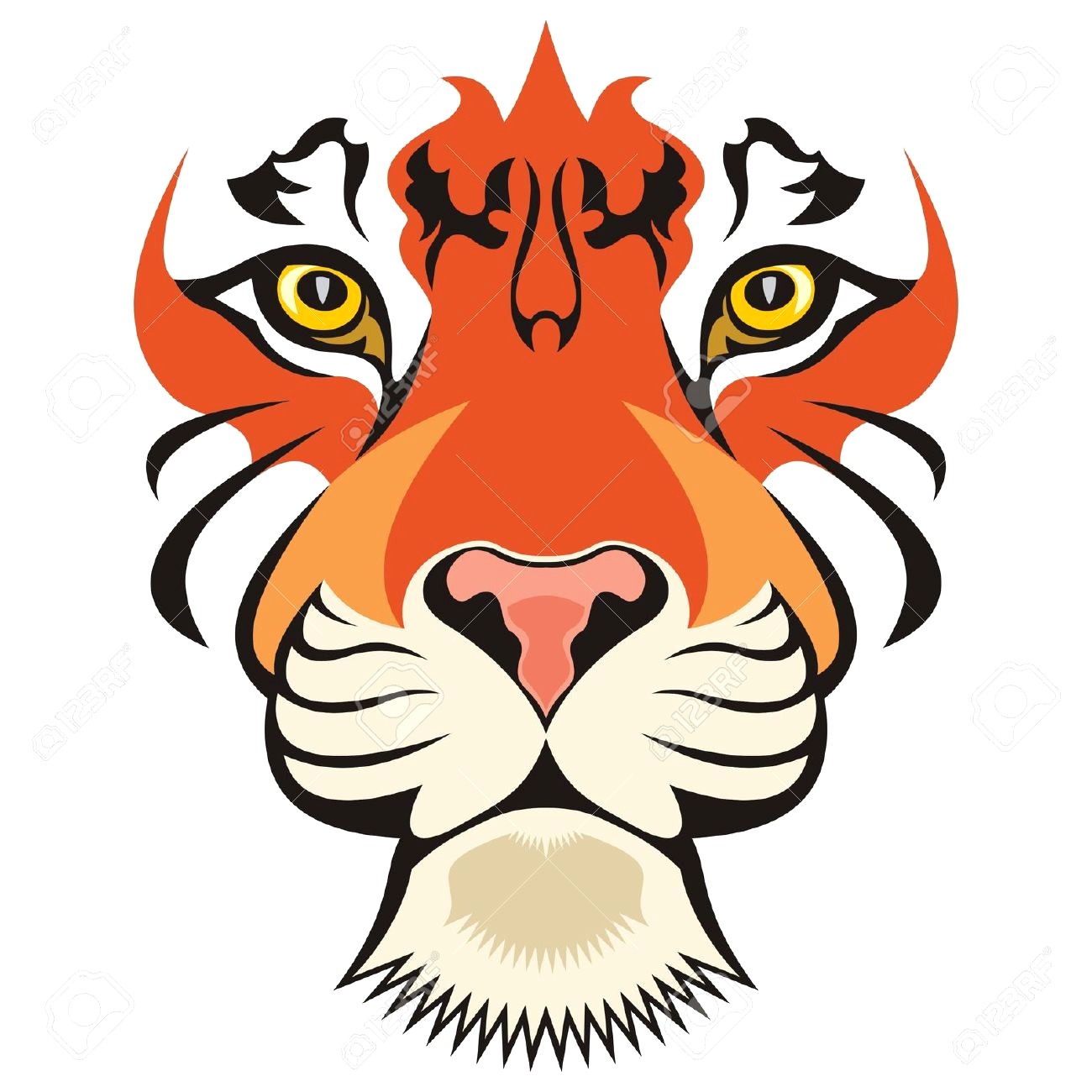 1300x1300 Tiger Vector Royalty Free Cliparts Vectors And Stock Illustration