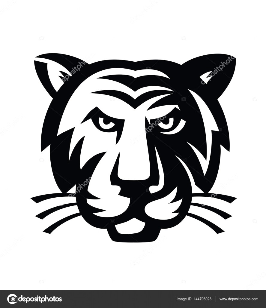 887x1024 Tiger Vector