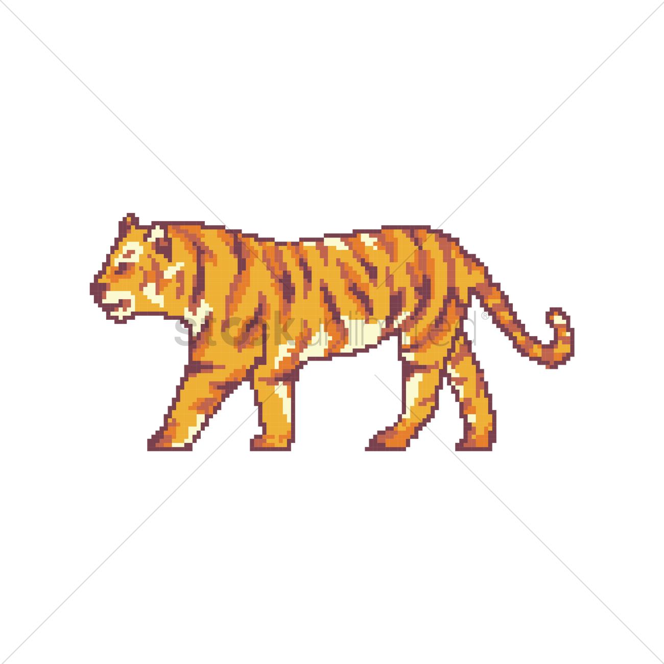 1300x1300 Tiger Vector Image