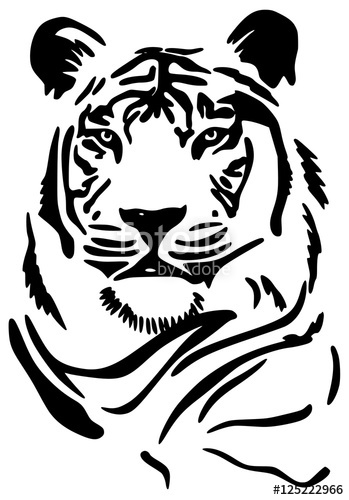 349x500 Abstract Tiger Vector Illustration Stock Image And Royalty Free