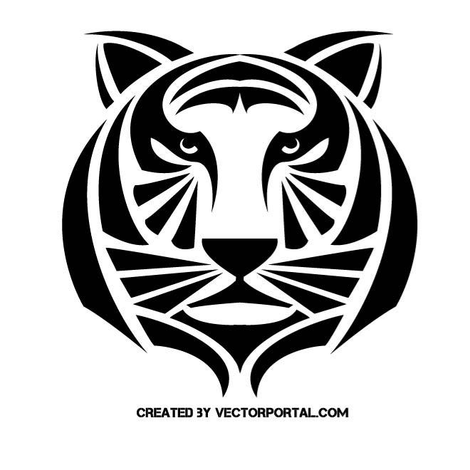 660x660 Face Of A Tiger Free Vectors Ui Download