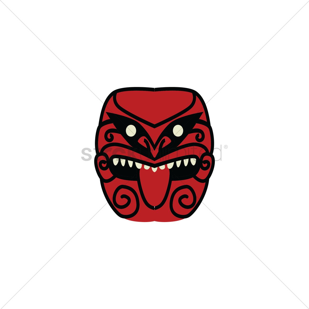 1300x1300 Tiki Mask Vector Image