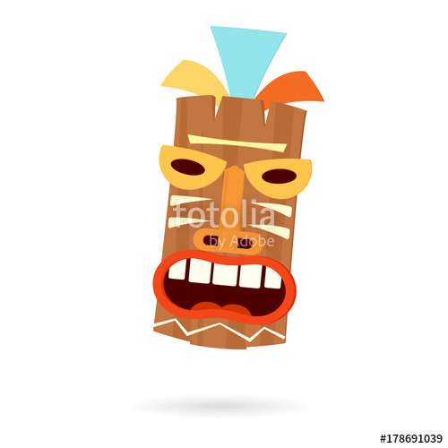 500x500 Tiki Mask Head Stock Image And Royalty Free Vector Files On