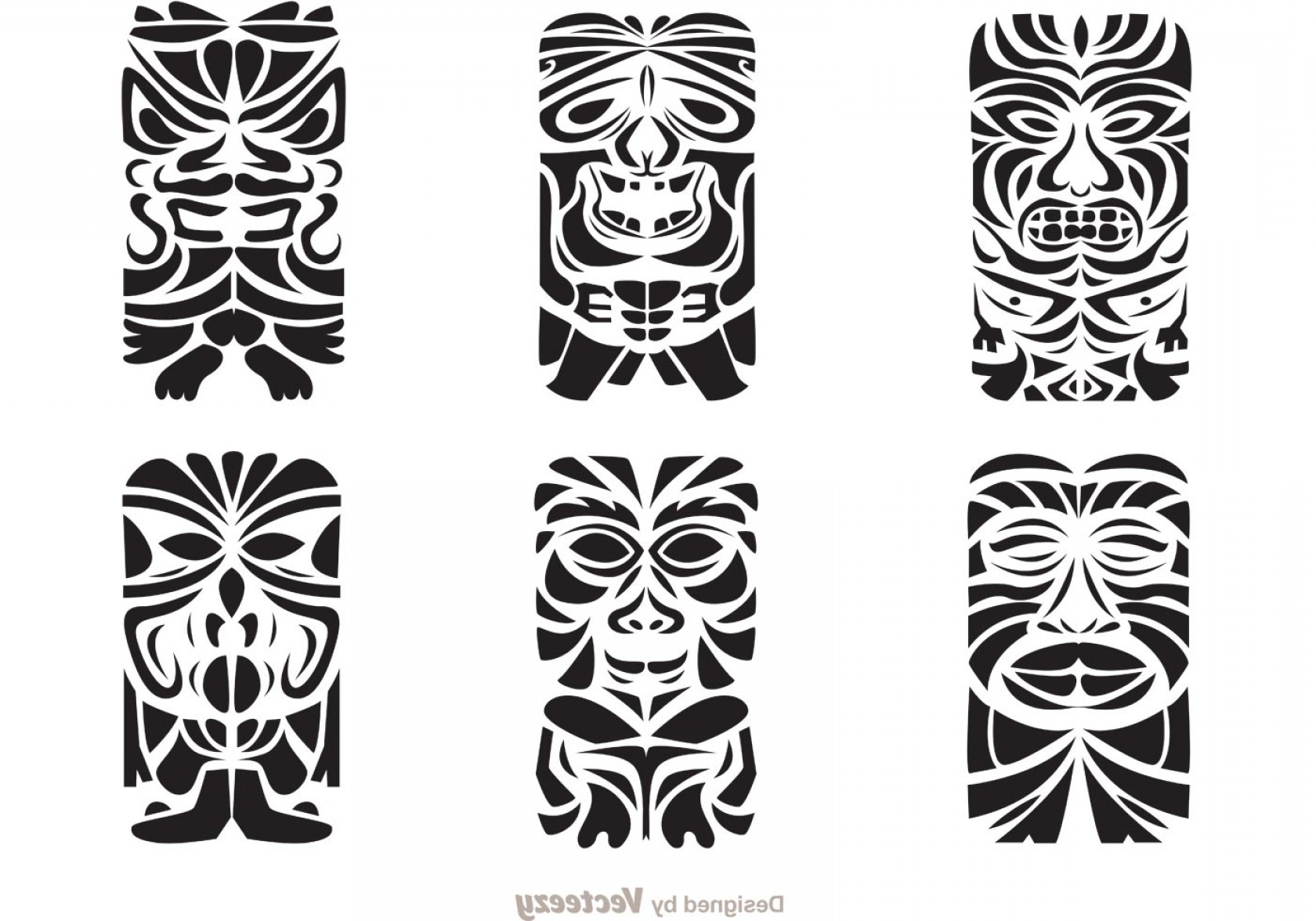 1680x1176 Tiki Totem Hawaiian Tribal Vectors Shopatcloth