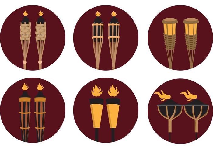 700x490 Tiki Torch Vector
