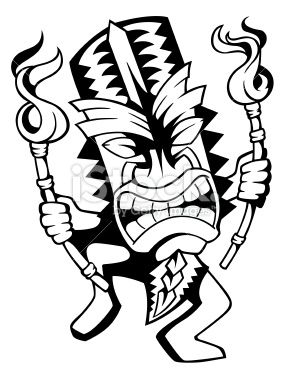 285x380 Dancing Hawaiian Tiki In 2018 Tikis Vector Art