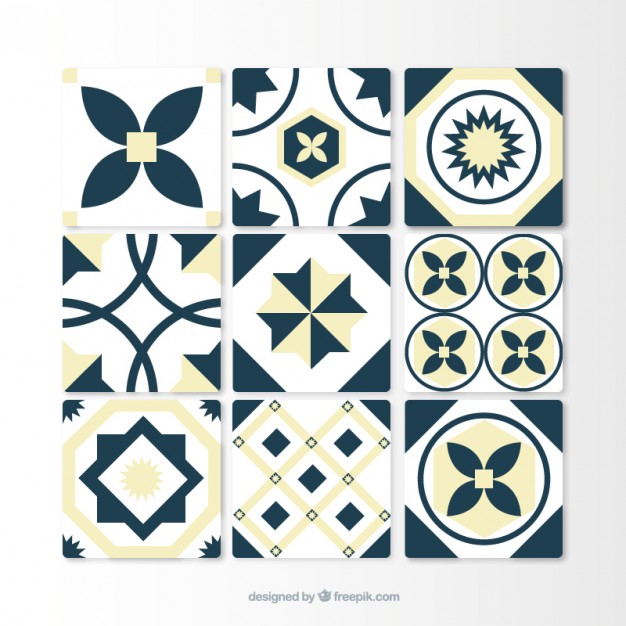 626x626 Decorative Tile Collection Vector Free Download