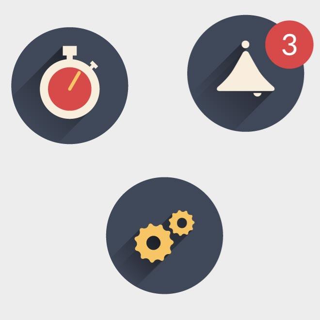 660x660 Time And Alarm Icons Vector Pack