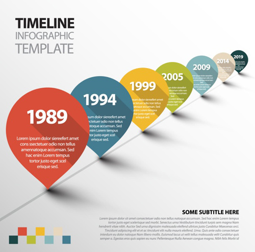 500x493 Infographic Timeline Vector Template Free Vector In Adobe
