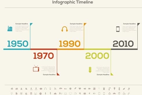 488x328 Timeline Free Vector Download (21 Free Vector) For Commercial Use
