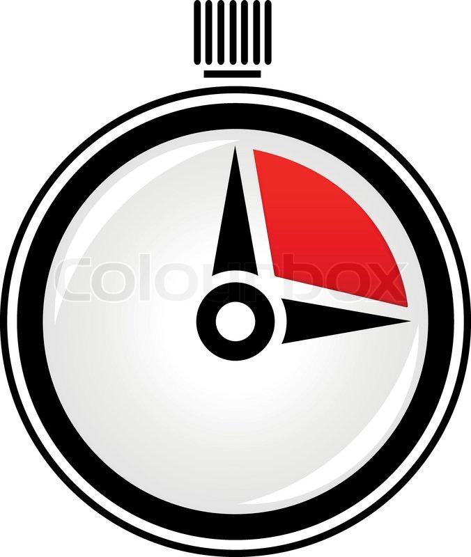 676x800 Simple And Glossy Stop Watch, Timer Vector Icon Stock Vector