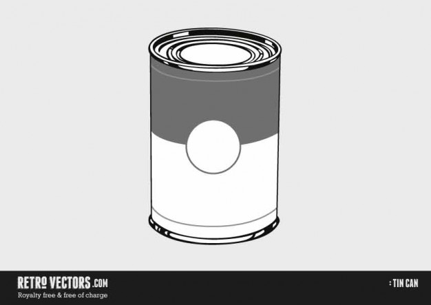 626x443 Tin Can Vector Free Download
