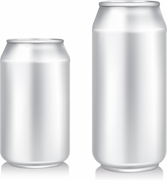 557x600 Blank Beer Can Free Vector In Adobe Illustrator Ai ( .ai